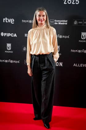 Forque Awards Photocall in Madrid Emma Lustres receives the Gold Medal of the Forqué Awards 2025 Producer Emma Lustres, poses at the photocall, at the Antigua Fábrica de Cerveza El Águila, on November 28, 2025, in Madrid Spain Noted for promoting relevant titles of Spanish cinema and co-founding Vaca Films, a benchmark in independent fiction Receives the Gold Medal for her decisive role in production, her vision of the future and her active defense of producers rights NOVEMBER 28, 2025 A Pé Madrid Madrid Madrid Spain  Copyright: xA.xPÃ rezxMecax 7132651