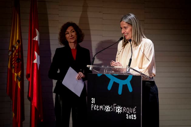 Forque Awards Photocall in Madrid Emma Lustres receives the Gold Medal of the Forqué Awards 2025 Producer Emma Lustres receives the Gold Medal of the Forqué Awards 2025, at the Antigua Fábrica de Cerveza El Águila, on November 28, 2025, in Madrid Spain Noted for promoting relevant titles in Spanish cinema and co-founding Vaca Films, a benchmark in independent fiction Receives the Gold Medal for her decisive role in production, her vision of the future and her active defense of producers rights 28 NOVEMBER 2025 A Pé Madrid Madrid Spain  Copyright: xA.xPÃ rezxMecax 7132700