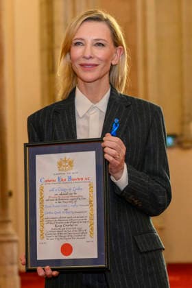 Cate Blanchett Receives Freedom of the City of London - UK Australian and American Academy Award winning actress, Cate Blanchett receives the Freedom of the City of London in recognition of her outstanding contribution to drama, and campaigning work on humanitarian and global environmental issues on November 28, 2025 at Guildhall in London, England, UK. Photo by Ray Tang ABACAPRESS.COM London England United Kingdom  Copyright: xRayxTang ABACAx