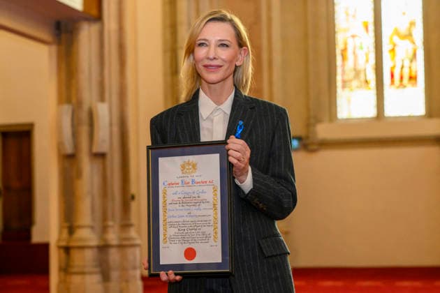 Entertainment Bilder des Tages Cate Blanchett Receives Freedom of the City of London - UK Australian and American Academy Award winning actress, Cate Blanchett receives the Freedom of the City of London in recognition of her outstanding contribution to drama, and campaigning work on humanitarian and global environmental issues on November 28, 2025 at Guildhall in London, England, UK. Photo by Ray Tang ABACAPRESS.COM London England United Kingdom  Copyright: xRayxTang ABACAx