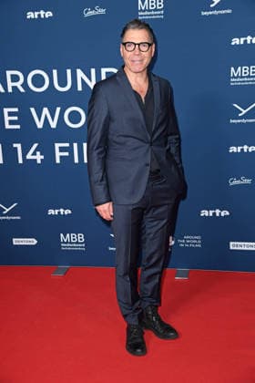 Max Hopp at the festival opening of AROUND THE WORLD IN 14 FILMS at the cinema in the Kulturbrauerei in Berlin on 28 11 2025