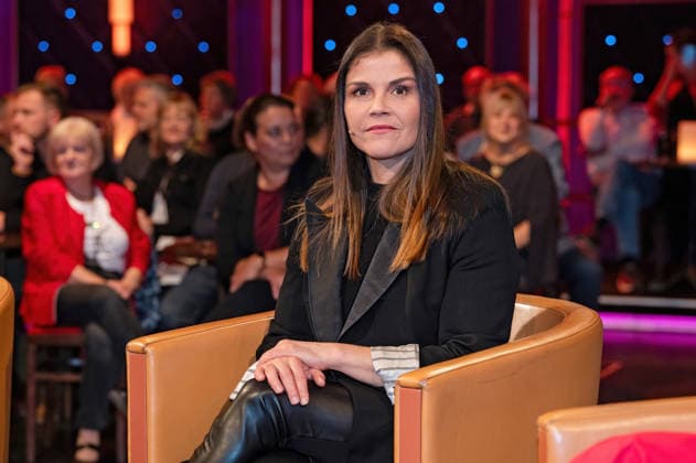 MDR Riverboat actress Katharina Wackernagel on the occasion of the recording of the MDR talk show Riverboat on 28 11 2025 at Mediacity Leipzig 20251128ADO0008