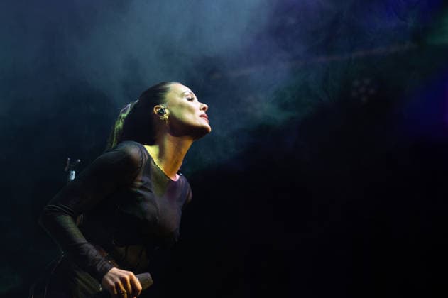 November 28, 2025, Madrid, Spain: Singer Lorena Gomez performs during the live presentation of her EP ERA at the Galileo Hall in Madrid. Madrid Spain - ZUMAs197 20251128_aaa_s197_149 Copyright: xAtilanoxGarciax