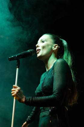November 28, 2025, Madrid, Spain: Singer Lorena Gomez performs during the live presentation of her EP ERA at the Galileo Hall in Madrid. Madrid Spain - ZUMAs197 20251128_aaa_s197_152 Copyright: xAtilanoxGarciax
