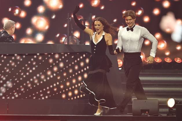 Let s Dance Live Tour 2025 in Erfurt EDITORIAL USE ONLY NUR ZUR REDAKTIONELLEN NUTZUNG 28.11.2025, Erfurt, Messehalle, Let™s Dance - Das Original Live-Tour 2025 im Bild: Taliso Engel und Patricija Ionel