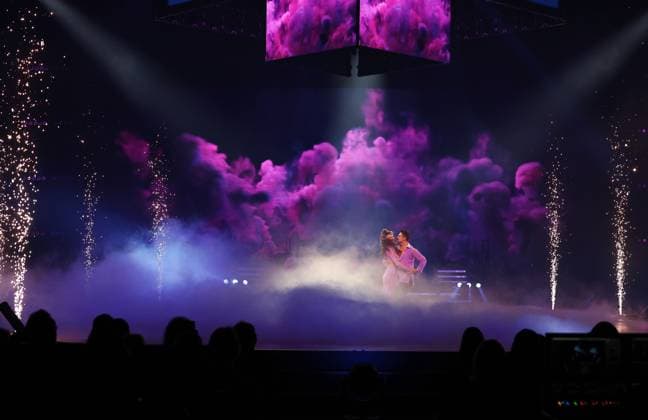 Let s Dance Live Tour 2025 in Erfurt EDITORIAL USE ONLY FOR EDITORIAL USE 28 11 2025, Erfurt, Messehalle, Let™s Dance The Original Live Tour 2025 pictured Ann Kathrin Bendixen and Zsolt Sandor Czeke