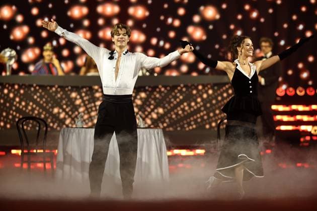 Let s Dance Live Tour 2025 in Erfurt EDITORIAL USE ONLY FOR EDITORIAL USE 28 11 2025, Erfurt, Messehalle, Let™s Dance The Original Live Tour 2025 in the picture Taliso Engel and Patricija Ionel