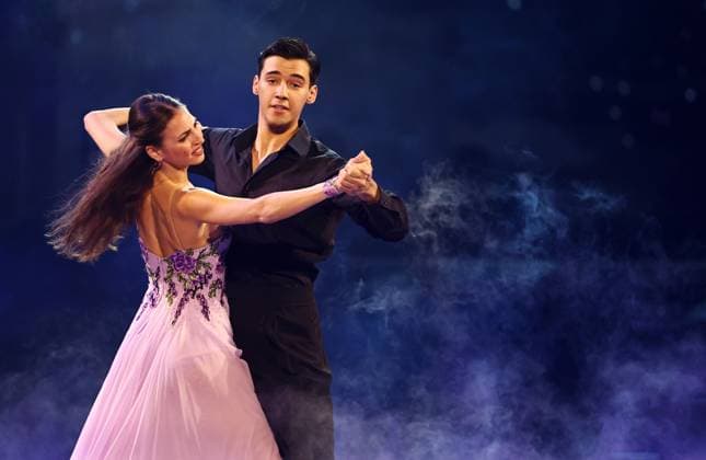 Let s Dance Live Tour 2025 in Erfurt EDITORIAL USE ONLY FOR EDITORIAL USE 28 11 2025, Erfurt, Messehalle, Let™s Dance The Original Live Tour 2025 in the picture Diego Pooth and Ekaterina Leonova