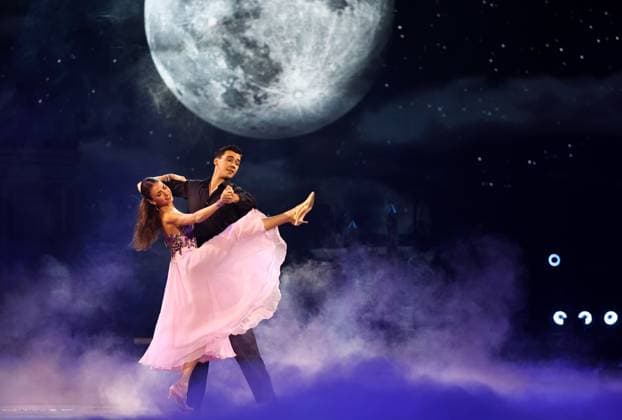 Let s Dance Live Tour 2025 in Erfurt EDITORIAL USE ONLY FOR EDITORIAL USE 28 11 2025, Erfurt, Messehalle, Let™s Dance The Original Live Tour 2025 in the picture Diego Pooth and Ekaterina Leonova