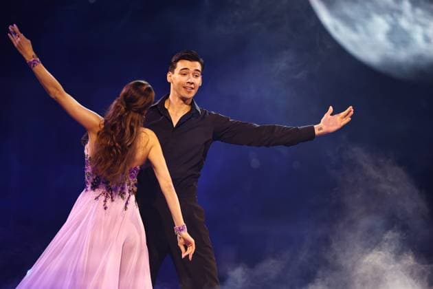 Let s Dance Live Tour 2025 in Erfurt EDITORIAL USE ONLY FOR EDITORIAL USE 28 11 2025, Erfurt, Messehalle, Let™s Dance The Original Live Tour 2025 in the picture Diego Pooth and Ekaterina Leonova