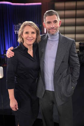 Susan Link and Micky Beisenherz at the recording of the WDR talk show Kölner Treff in WDR Studio BS 3 Cologne, 28 11 2025 Foto:xR.xSchmiegeltx xFuturexImagex koelner_treff2811_5106