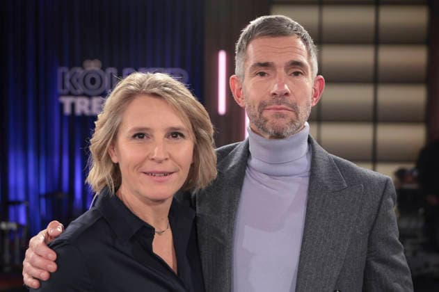 Susan Link and Micky Beisenherz at the recording of the WDR talk show Kölner Treff in WDR Studio BS 3 Cologne, 28 11 2025 Foto:xR.xSchmiegeltx xFuturexImagex koelner_treff2811_5109