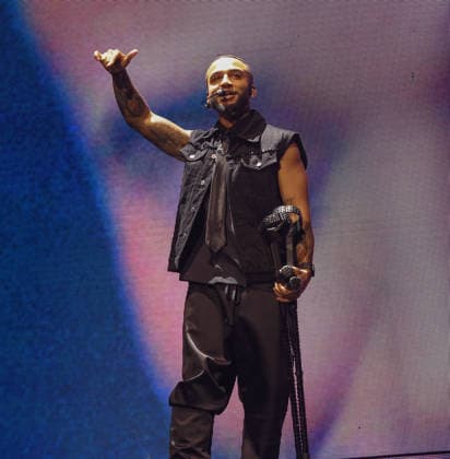 JLS bring their The Club Is Alive: 2025 Hits Tour to the O2 arena London United Kingdom Friday 28 November 2025. Aston Merrygold of JLS performing on their The Club Is Alive: 2025 Hits Tour at the O2 arena London, United Kingdon on Friday 28 November 2025., Credit:Ray Hill Avalon  Copyright: xRayxHillx xAvalonx 1055274367