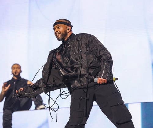 JLS bring their The Club Is Alive: 2025 Hits Tour to the O2 arena London United Kingdom Friday 28 November 2025. JB Gill (Jonathan Benjamin Gill) of JLS performing on their The Club Is Alive: 2025 Hits Tour at the O2 arena London, United Kingdon on Friday 28 November 2025., Credit:Ray Hill Avalon  Copyright: xRayxHillx xAvalonx 1055274400