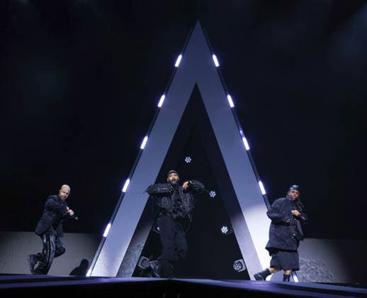 JLS bring their The Club Is Alive: 2025 Hits Tour to the O2 arena London United Kingdom Friday 28 November 2025. Marvin Humes , JB Gill (Jonathan Benjamin Gill),Oritse Williams of JLS performing on their The Club Is Alive: 2025 Hits Tour at the O2 arena London, United Kingdon on Friday 28 November 2025., Credit:Ray Hill Avalon  Copyright: xRayxHillx xAvalonx 1055274413