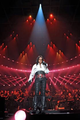 Night of the Proms 2025 Singer Alice Cooper during a performance at the Night of the Proms 2025 on 28 11 2025 at SAP Arena Mannheim 20251128MWI098927