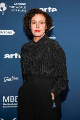 ABBberlin Maria Schrader actress on the red carpet at the festival opening AROUND THE WORLD IN 14 FILMS at Cinestar Kino in der Kulturbrauerei Berlin on 28 11 2025 Berlin Germany