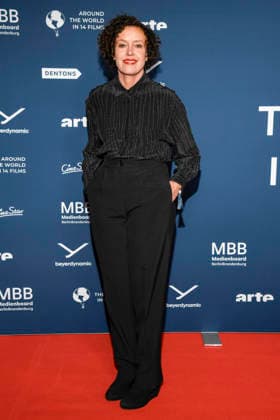 ABBberlin Maria Schrader actress on the red carpet at the festival opening AROUND THE WORLD IN 14 FILMS at Cinestar Kino in der Kulturbrauerei Berlin on 28 11 2025 Berlin Germany