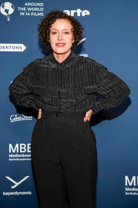ABBberlin Maria Schrader actress on the red carpet at the festival opening AROUND THE WORLD IN 14 FILMS at Cinestar Kino in der Kulturbrauerei Berlin on 28 11 2025 Berlin Germany