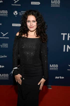 ABBberlin Marie Schnoell on the red carpet at the festival opening AROUND THE WORLD IN 14 FILMS at Cinestar Kino in der Kulturbrauerei Berlin on 28 11 2025 Berlin Germany