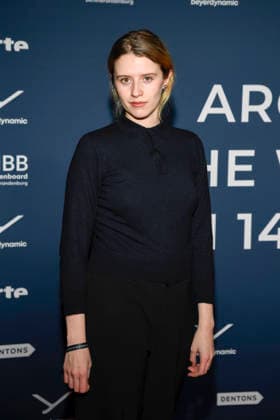 ABBberlin Katharina Stark actress on the red carpet at the festival opening AROUND THE WORLD IN 14 FILMS at Cinestar Kino in der Kulturbrauerei Berlin on 28 11 2025 Berlin Germany