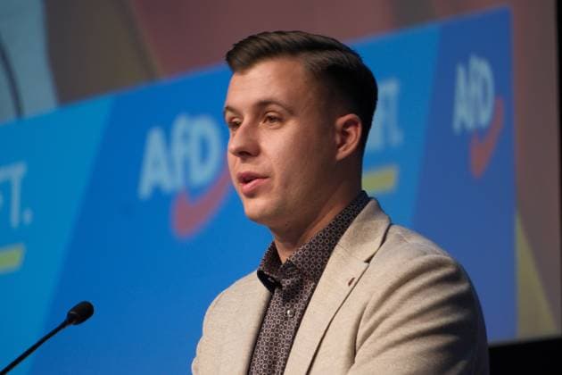 29.11.2025 xkhx Hessenhallen in Gießen Gründung der AfD-Jugendorganisation Wahlen Jean Pascal Hohm zu Chef von neuer AfD-Jugendorganisation gewählt *** 29 11 2025 xkhx Hessenhallen in Gießen Foundation of the AfD youth organization Elections Jean Pascal Hohm elected head of new AfD youth organization KH