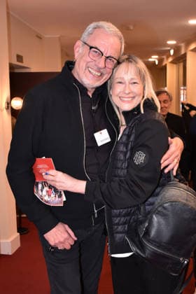 Torsten Arensburg and Debora Weigert at the Der Neurosen Kavalier Theater Premiere at the Schlossparktheater on 29 11 2025 in Berlin Der Neurosen Kavalier Theater Premiere in Berlin