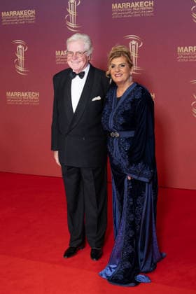 22nd Marrakech International Film Festival Day 2 Hussein Fahmy and a guest attends the 22nd Marrakech International Film Festival Day 2 on November 29, 2025 in Paris, France. Photo by Nasser Berzane ABACAPRESS.COM Paris France  Copyright: xBerzanexNasser ABACAx