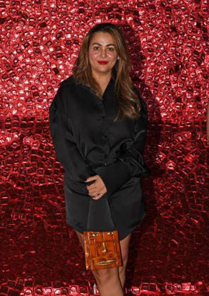 Mankind World AIDS day observance day red carpet and fashion show in Mumbai, India - 29 Nov 2025 Indian film actress and model Amrita Arora Ladak poses for a photo on the red carpet as she arrives for Mankind World AIDS day observance fashion show by fashion designer Ashley Rebello titled Love in Mumbai. As a part of World AIDS day observance, the fashion show celebrated intimacy, expression and awareness on body positivity, safe choices and broke stigma around HIV and sexual wellness. Mumbai India Copyright: xAshishxVaishnavx xSOPAxImagesx AVaishnav_Mankind World AIDS day observance day red carpet and fashion show in Mumbai (10)