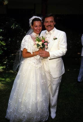 Stacy Keach And Malgosia Keach on their wedding day in 1986 Copyright: xRalphxDominguez MediaPunchx