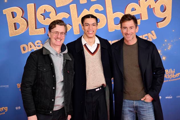 Florian Simbeck, Steward Simbeck and Harry G at the premiere of the movie Bibi Blocksberg Das große Hexentreffen at Mathäser Filmpalast Munich, 29 11 2025 Foto:xR.xHeinex xFuturexImagex bibi_5101