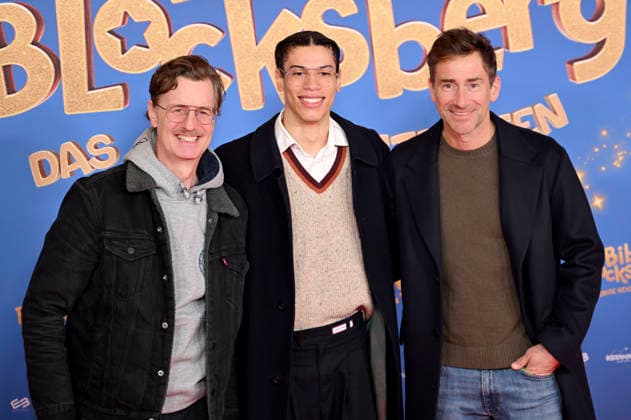 Florian Simbeck, Steward Simbeck and Harry G at the premiere of the movie Bibi Blocksberg Das große Hexentreffen at Mathäser Filmpalast Munich, 29 11 2025 Foto:xR.xHeinex xFuturexImagex bibi_5102