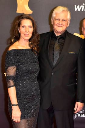 ABBdortmund Dieter Wiesner with his wife on the red carpet at the Kinderlachen Gala 2025 in the Westfalenhalleon 29 11 2025 in Dortmund NRW Germany