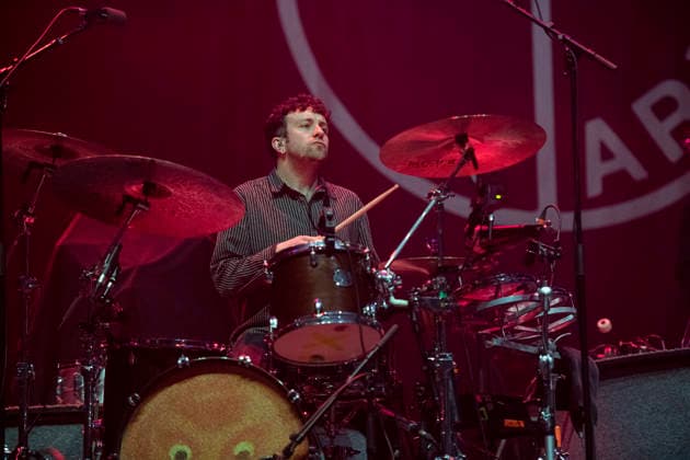 Yard Act performing live at Alexandra Palace, London, 29 November 2025 Yard Act performing live at Alexandra Palace, London, 29 November 2025 Jay Russell ,drummer Yard Act are a British rock band. Their debut album The Overload was released in ˜22 and debuted at number 2 on the UK Albums Chart. Critics have categorised the band s music as post-punk and indie rock. Their lyrics are often political, discussing opposition to topics including capitalism, gentrification and social class, told using dark humor and cynical storytelling , Credit:Dafydd Owen Avalon Alexandra Palace, London Copyright: xDafyddxOwenx xAvalonx 1055524750