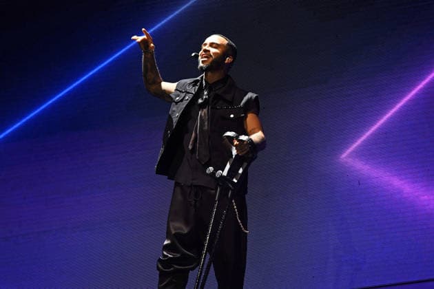 JLS performing at O2 Arena in London LONDON, ENGLAND - NOVEMBER 29: Aston Merrygold of ˜JLS™ performing at O2 Arena, Greenwich on November 29, 2025 in London, England. CAP MAR MAR Great Britain Copyright: xMartinxHarris CapitalxPicturesx