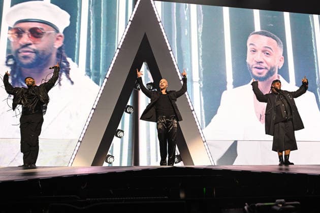 JLS performing at O2 Arena in London LONDON, ENGLAND - NOVEMBER 29: JB Gill, Marvin Humes and OritsÃ Williams of ˜JLS™ performing at O2 Arena, Greenwich on November 29, 2025 in London, England. CAP MAR MAR Great Britain Copyright: xMartinxHarris CapitalxPicturesx