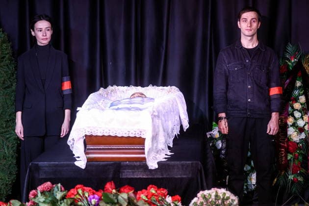 RUSSIA, MOSCOW - NOVEMBER 30, 2025: A farewell ceremony for the late actor Vsevolod Shilovsky at Shilovsky Moscow Theatre Studio. Vsevolod Shilovsky passed away on 26 November 2025 at the age of 87. Moscow Russia  - ZUMAt113 20251130_zaa_t113_138 Copyright: xSergeixBulkinx