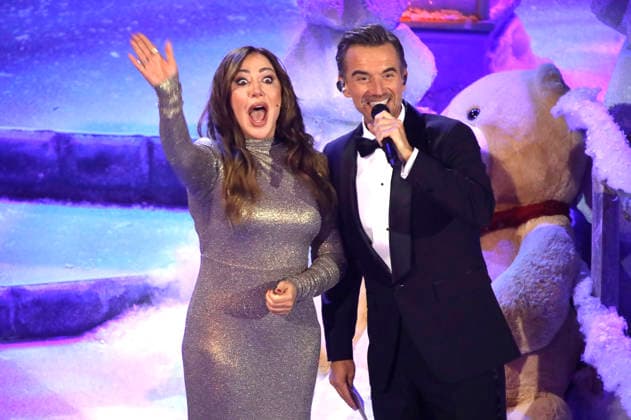 Simone Thomalla and Florian Silbereisen in the ARD TV show Das Adventsfest der 100 000 Lichter 2025 at the Congress Center Suhl Suhl, 29 11 2025 Foto:xAgenturxWehnertx xGränzdörferx xFuturexImagex advendsfest_5193