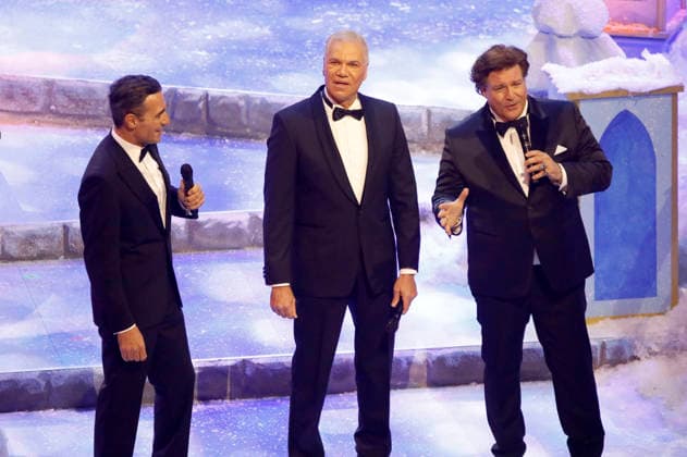 Erol Sander, Dave Kaufmann and Francis Fulton Smith from Gentleman Forever in the ARD TV show Das Adventsfest der 100 000 Lichter 2025 at the Congress Center Suhl Suhl, 29 11 2025 Foto:xAgenturxWehnertx xGränzdörferx xFuturexImagex advendsfest_5306