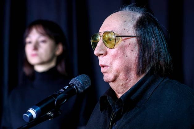 RUSSIA, MOSCOW - NOVEMBER 30, 2025: Actor Yevgeny Gerchakov attends a farewell ceremony for the late actor Vsevolod Shilovsky at Shilovsky Moscow Theatre Studio. Vsevolod Shilovsky passed away on 26 November 2025 at the age of 87.  86079048