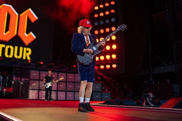November 30, 2025, Adelaide, South Australia, Australia: AC DC Lead guitarist ANGUS YOUNG on Sunday at the BP Ultimate Adelaide Grand Final. Adelaide Australia - ZUMAf186 20251130_zsp_f186_093 Copyright: xJamesxForresterx