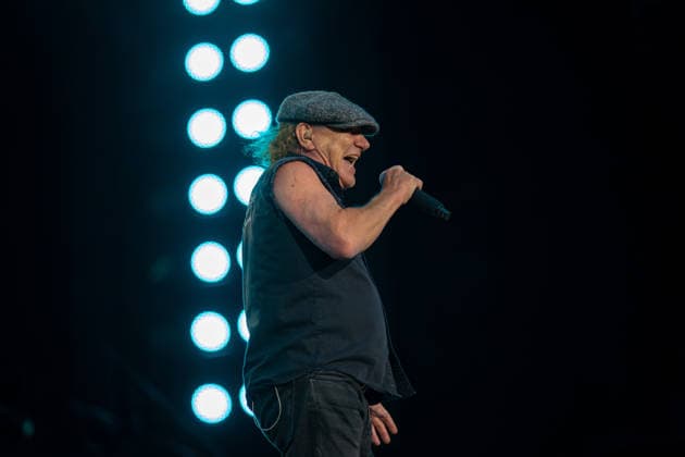November 30, 2025, Adelaide, South Australia, Australia: AC DC Lead singer BRIAN JOHNSON on Sunday at the BP Ultimate Adelaide Grand Final. Adelaide Australia - ZUMAf186 20251130_zsp_f186_130 Copyright: xJamesxForresterx