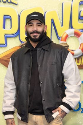 November 30, 2025, London, United Kingdom: Sandro Farmhouse attends The SpongeBob Movie, Search for SquarePants UK Gala Film Screening at Odeon Luxe, Leicester Square. London United Kingdom - ZUMAs197 20251130_aaa_s197_129 Copyright: xPhilxLewisx