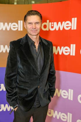 DÜWELL Public Opening Event Former national soccer player and current coach Thomas Brdaric came with his wife Anjte Brdaric Düsseldorf DÜWELL NRW Germany
