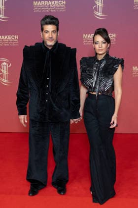 22nd Marrakech International Film Festival Day 3 Nabil Ayouch, Maryam Touzani attends the red carpet during day Three of the 22nd Marrakech International Film Festival on November 30, 2025 in Marrakech, Maroc. Photo by Nasser Berzane ABACAPRESS.COM Marrakech  Copyright: xBerzanexNasser ABACAx