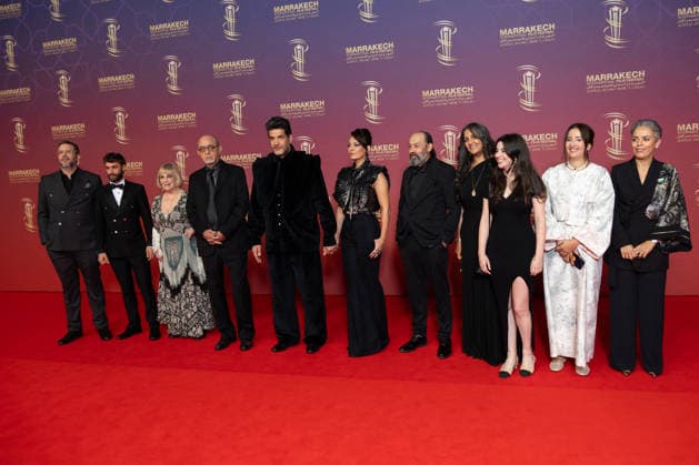 22nd Marrakech International Film Festival Day 3 ean Brehat, Emma Binet, Souad Lamriki, Ayoub Trombati, Ahlam Marouane, Soumaya Akaaboune, Driss Ramdi, Meryem Benm Barek, Nadia Kounda and Olivier Rabourdin attends the red carpet during day Three of the 22nd Marrakech International Film Festival on November 30, 2025 in Marrakech, Maroc. Photo by Nasser Berzane ABACAPRESS.COM Marrakech Copyright: xBerzanexNasser ABACAx