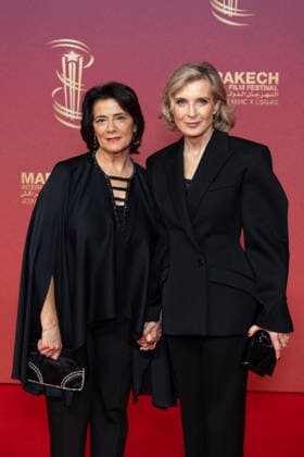 22nd Marrakech International Film Festival Day 3 Hiam Abbass and Melita Toscan du Plantier attends the red carpet during day Three of the 22nd Marrakech International Film Festival on November 30, 2025 in Marrakech, Maroc. Photo by Nasser Berzane ABACAPRESS.COM Marrakech  Copyright: xBerzanexNasser ABACAx