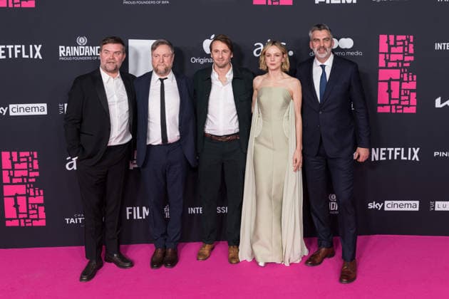 November 30, 2025, London, England, United Kingdom: RUPERT MAJENDIE, TIM KEY, TOM BASDEN, CAREY MULLIGAN and JAMES GRIFFITHS attends the 28th British Independent Film Awards (BIFA) ceremony at the Roundhouse. London United Kingdom - ZUMAs371 20251130_zip_s371_027 Copyright: xWiktorxSzymanowiczx