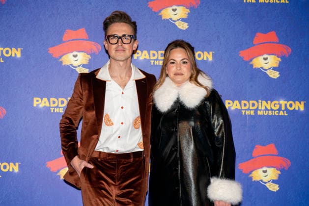 Paddington The Musical Word Premiere in London - 30 Nov 2025 Tom Fletcher and Giovanna Fletcher seen arriving on the Blue Carpet during the Paddington The Musical World Premiere opens in the West End, London. London United Kingdom Copyright: xBonniexBritainx xSOPAxImagesx BNS02238