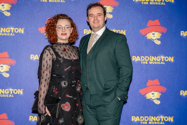 Paddington The Musical Word Premiere in London - 30 Nov 2025 Carrie Hope Fletcher and Joel Montague seen arriving on the Blue Carpet during the Paddington The Musical World Premiere opens in the West End, London. London United Kingdom Copyright: xBonniexBritainx xSOPAxImagesx BNS02328